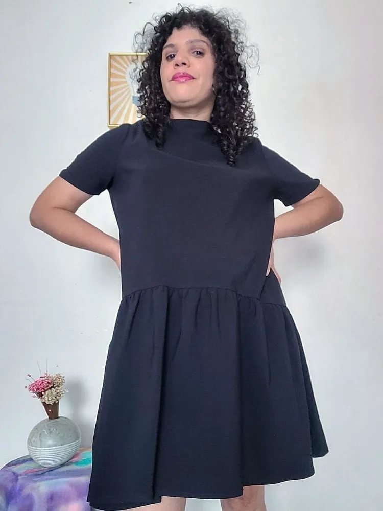 Vestido preto zara tam p