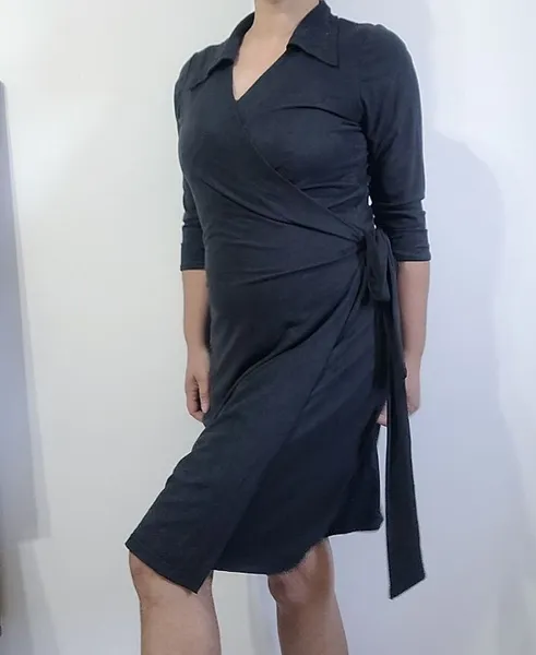 vestido preto suede tam M