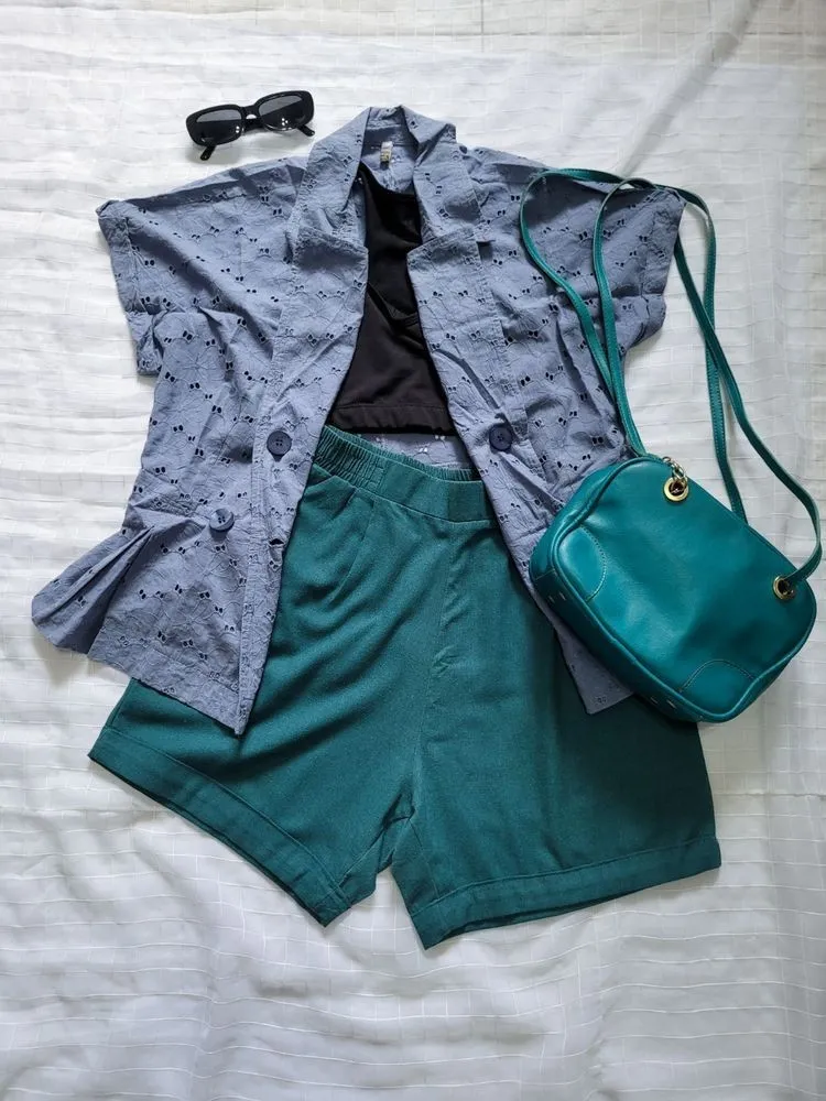 blusa lese azul