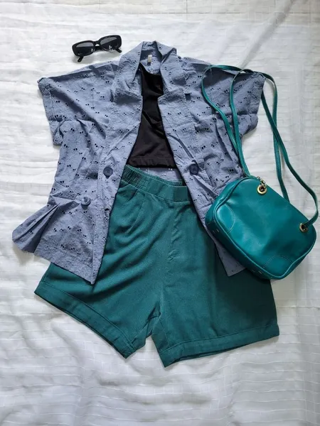blusa lese azul