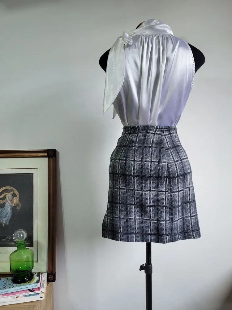 saia flanelada xadrez