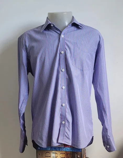 camisa listrada manga longa