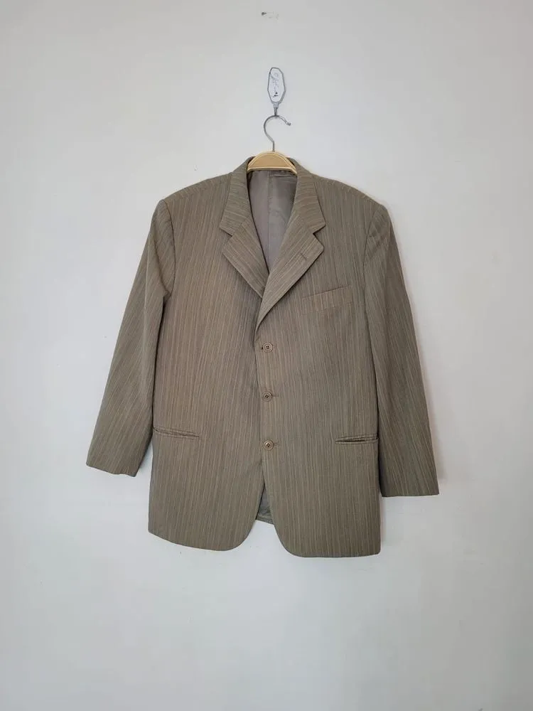 blazer bege quadri