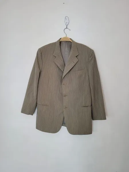 blazer bege quadri