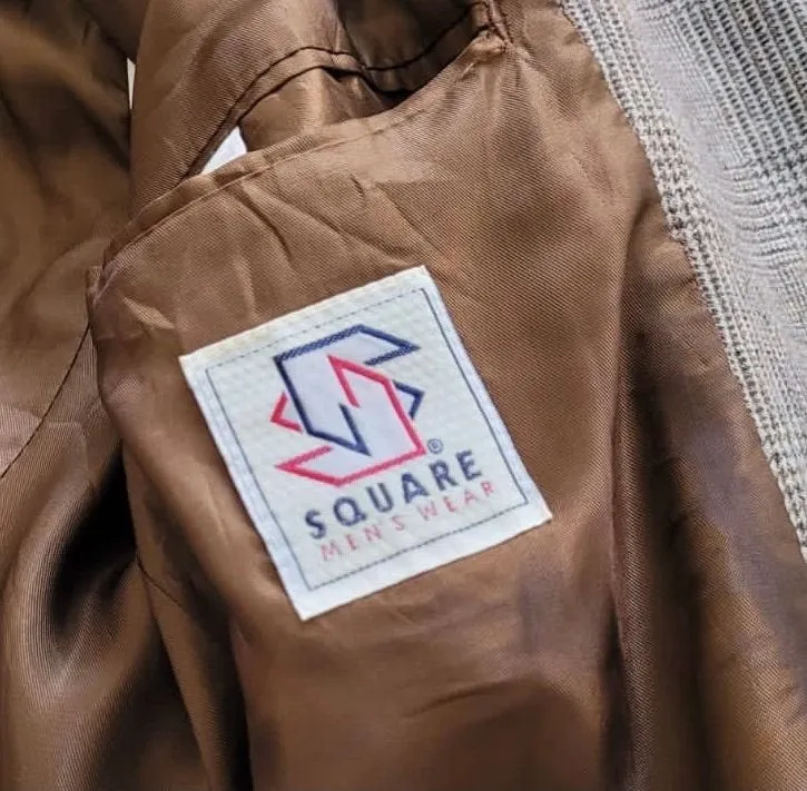 blazer de lã xadrez cgc