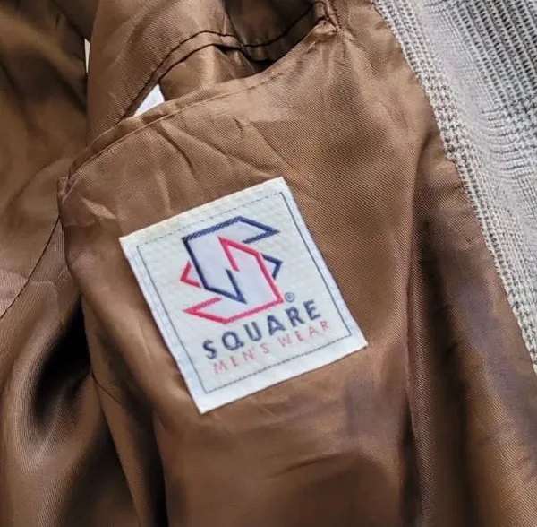blazer de lã xadrez cgc