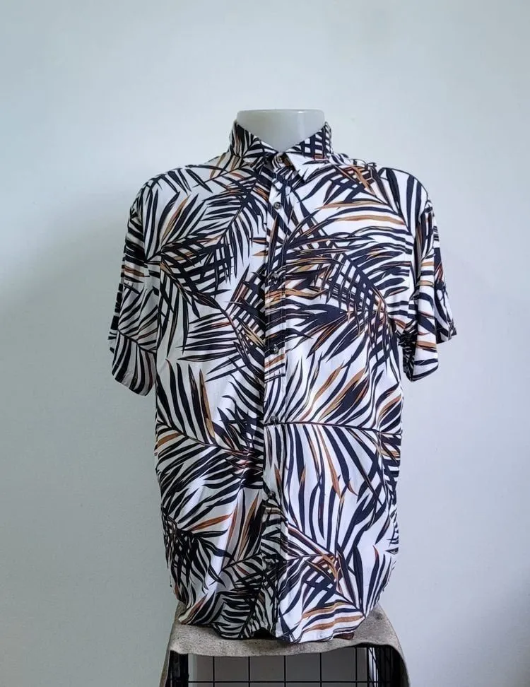 camisa Estampada folhas