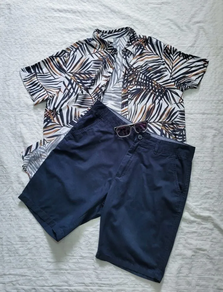 camisa Estampada folhas