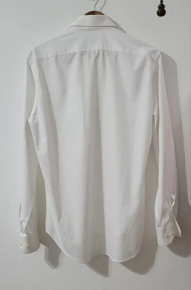 camisa branca zara man