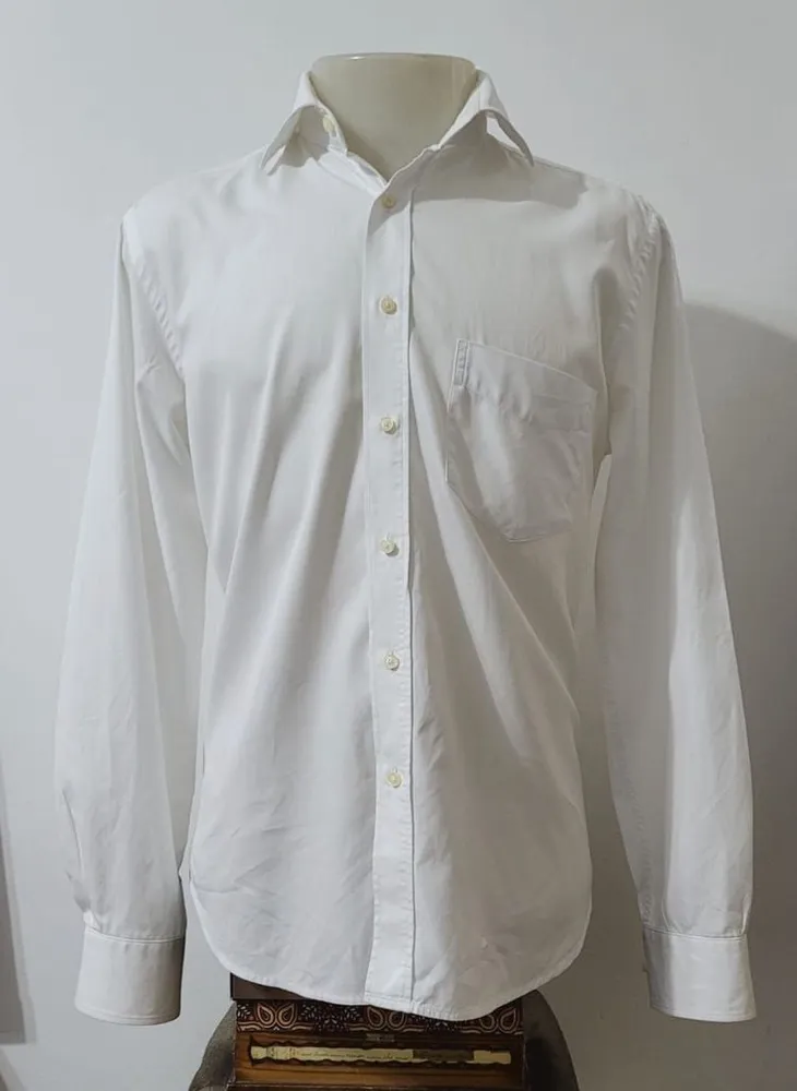 camisa branca zara man