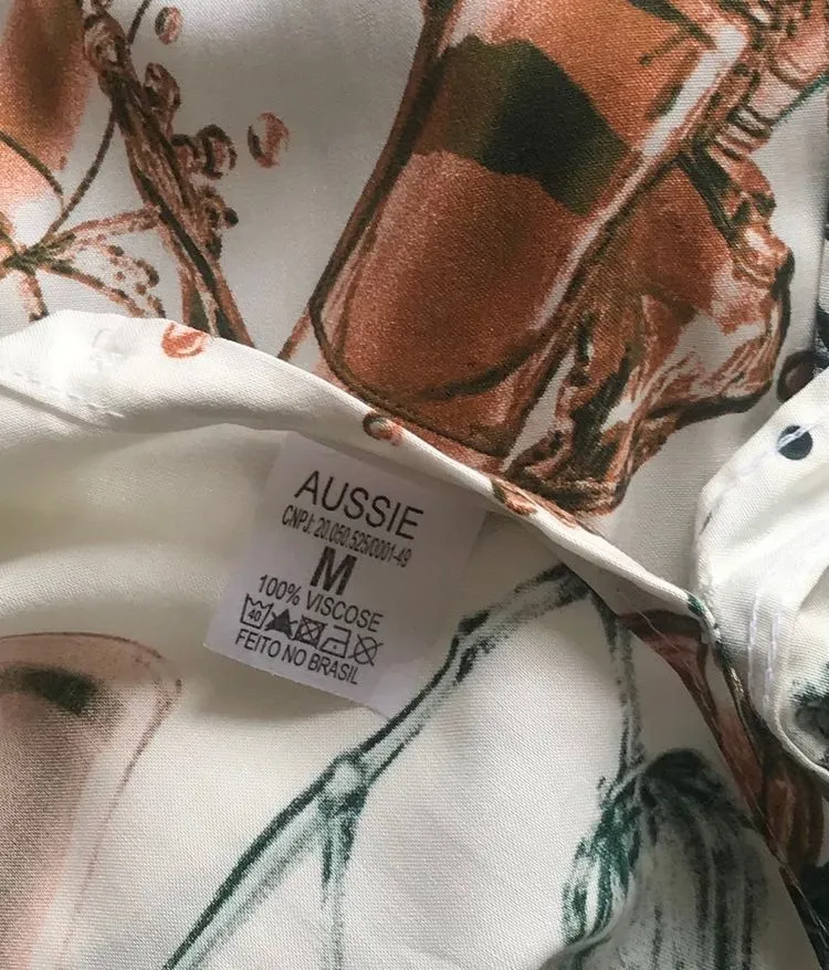 camisa estampada aussie