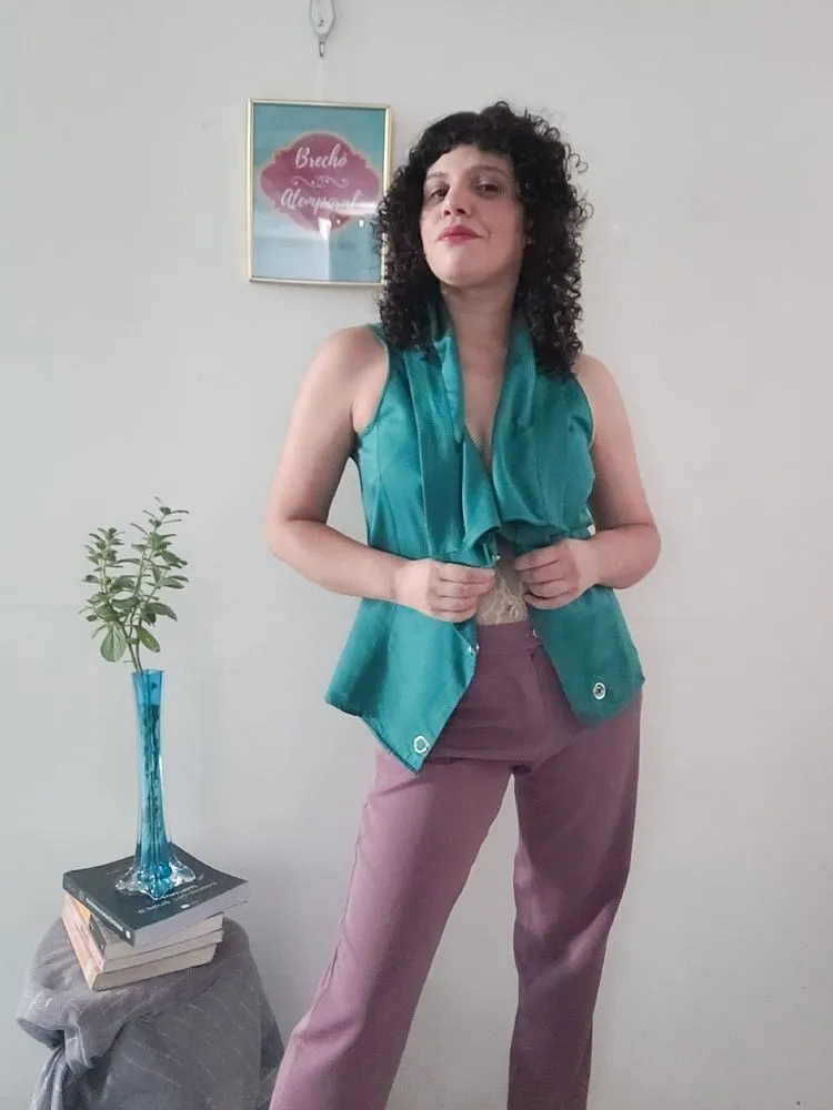 Blusa colete verde