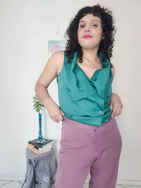 Blusa colete verde