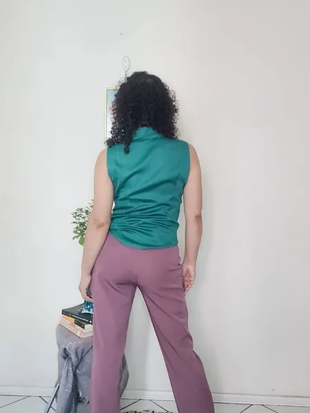 Blusa colete verde