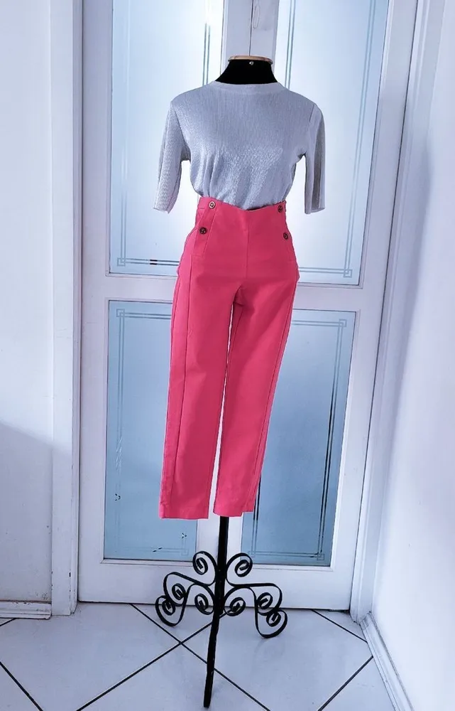 calça rosa pink