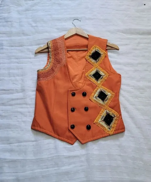 colete custom laranja