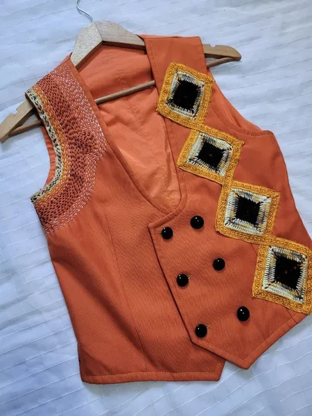 colete custom laranja