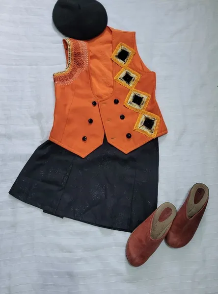 colete custom laranja