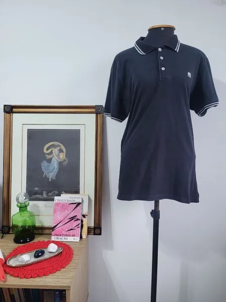 camisa polo wear preta