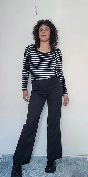 calça preta luigi bertolli