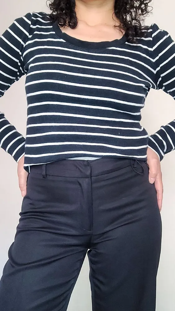 calça preta luigi bertolli