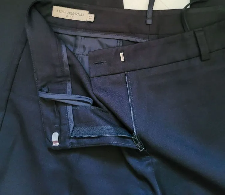calça preta luigi bertolli
