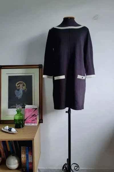 vestido preto inverno