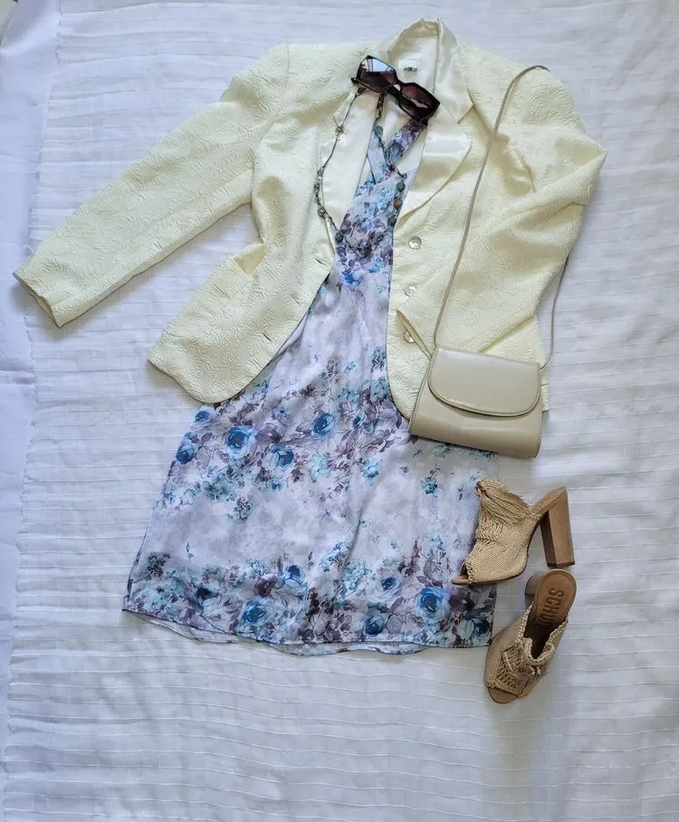 blazer vintage amarelo claro