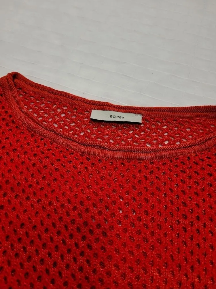 blusa Tricot vermelha egrey