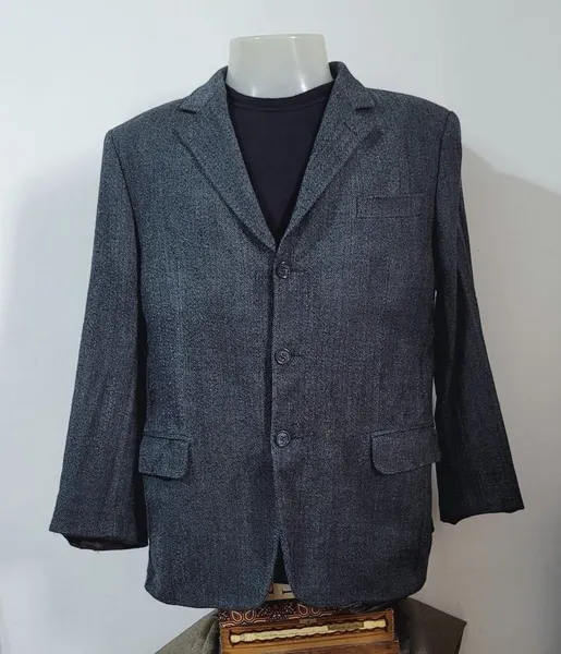 blazer lã cinza via veneto