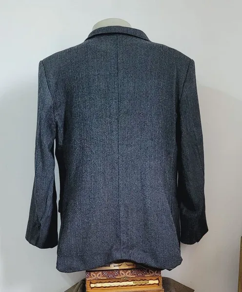 blazer lã cinza via veneto