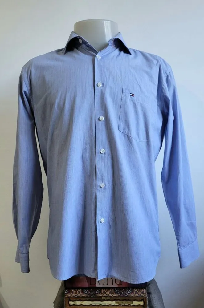 camisa listrada tommy hilfiger