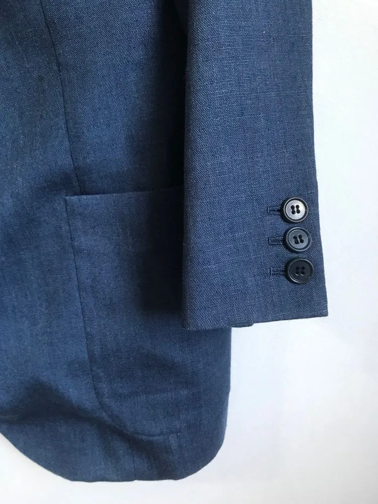 blazer azul marinho alfaiataria