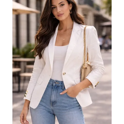 blazer yessica city off white