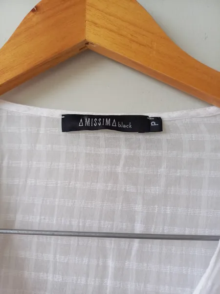 bata feminina manga longa branca amissima