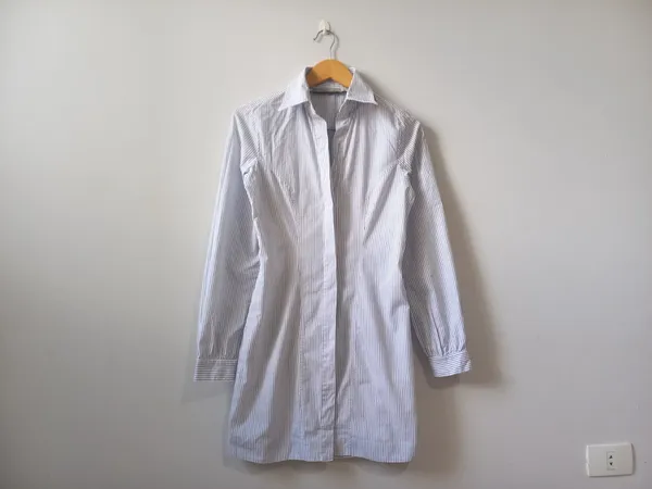 chemise curta risca de giz animale