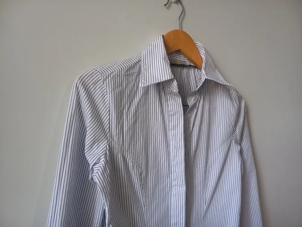 chemise curta risca de giz animale