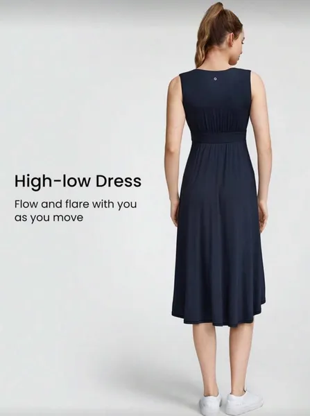 vestido shein azul marinho decote v