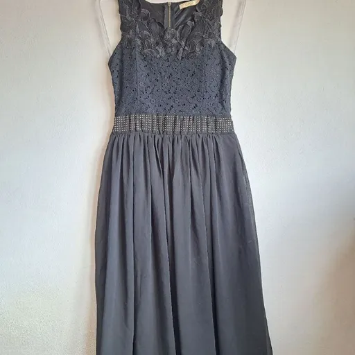 vestido festa preto