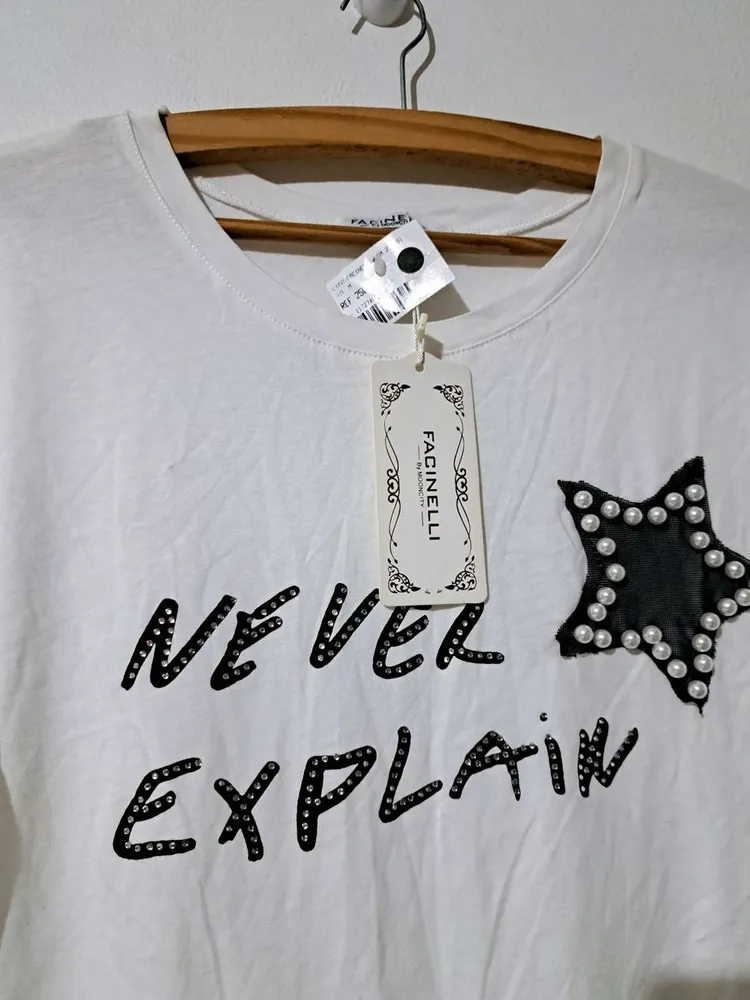 t-shirt facinelli nova com etiqueta