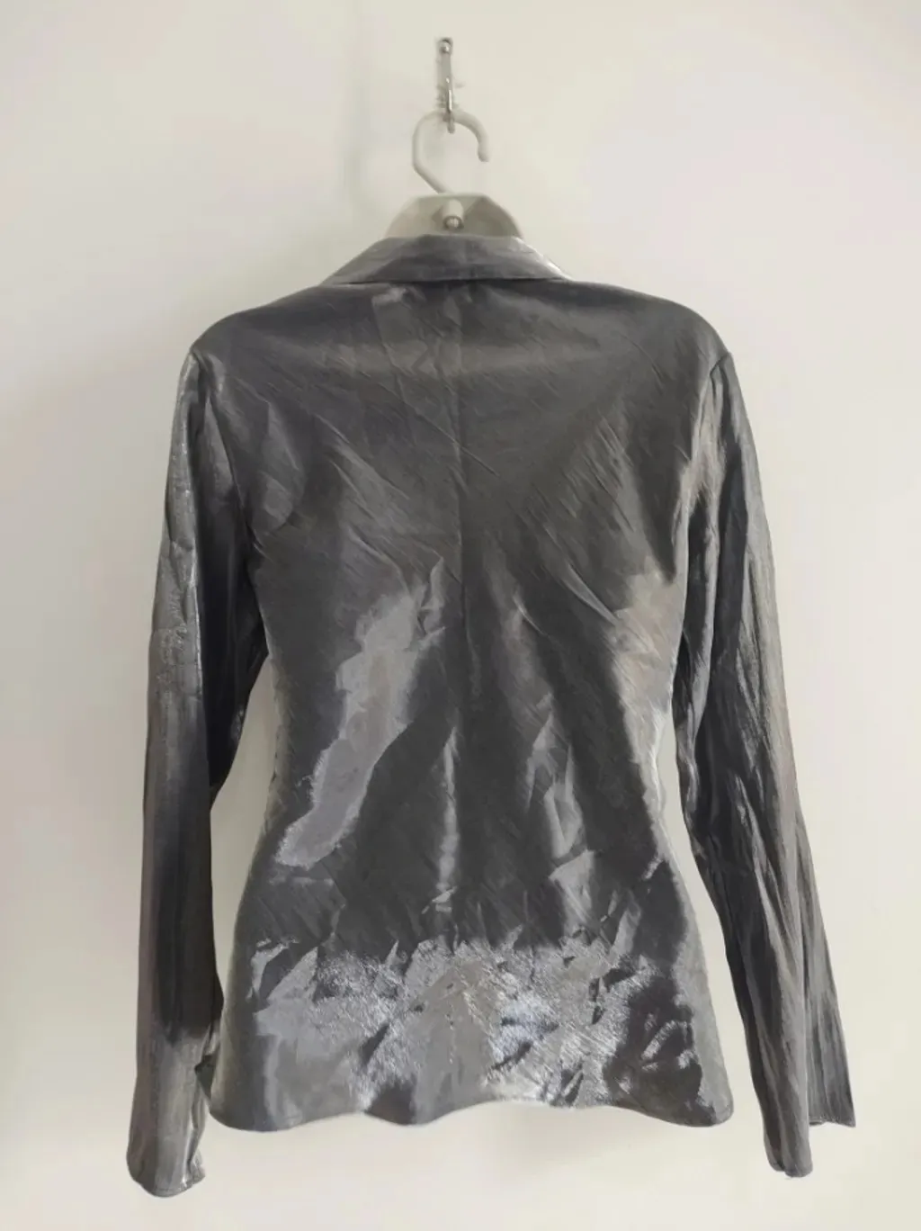 Camisa Metalizada Prata - Tam. M