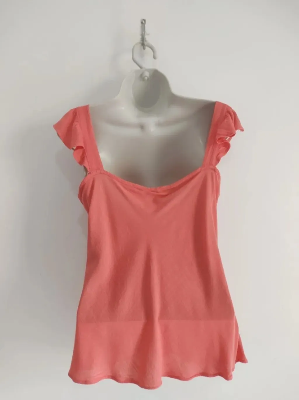 Regata Coral Alça Babado - Tam. M