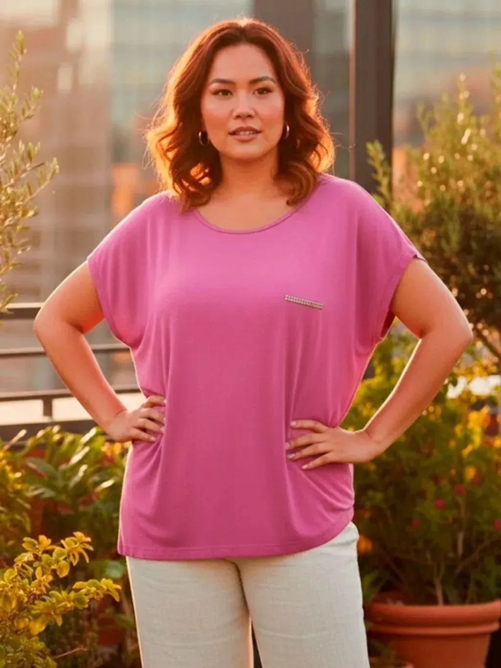 Blusa Magenta - Tam. G