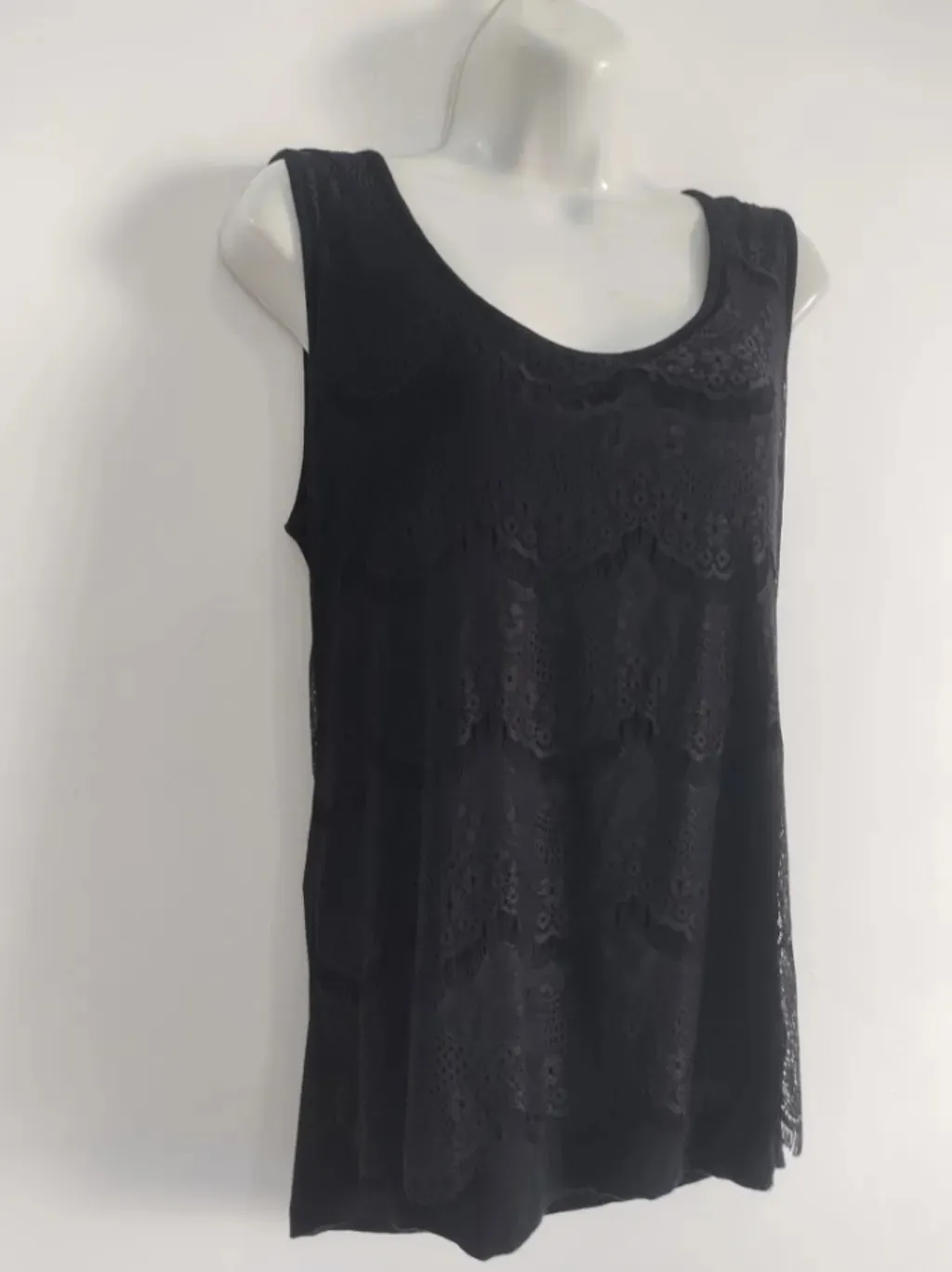 Regata Preta Renda - Tam. M