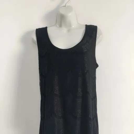 Regata Preta Renda - Tam. M