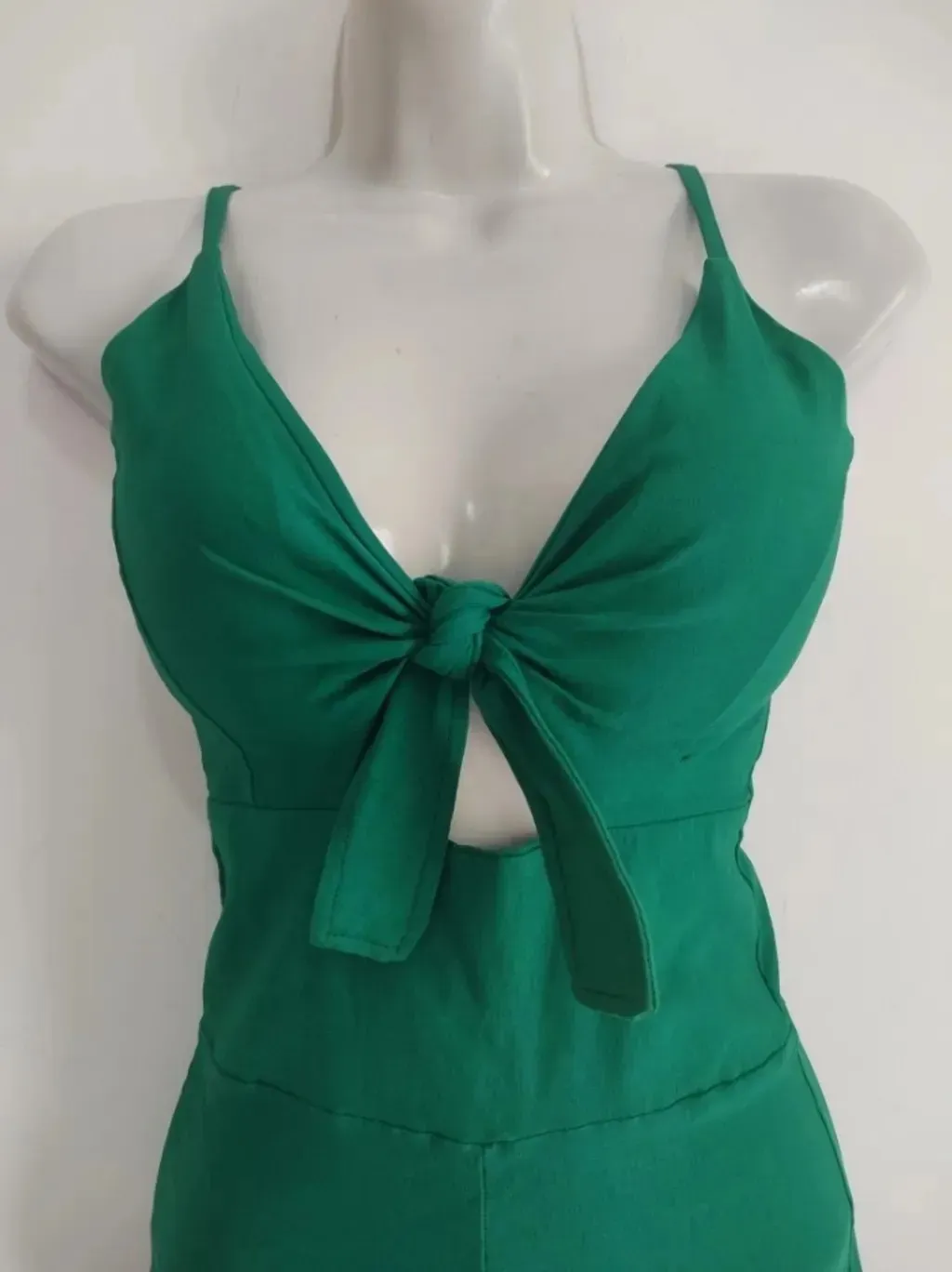 Macacão Verde Longo Bengaline - Tam. P