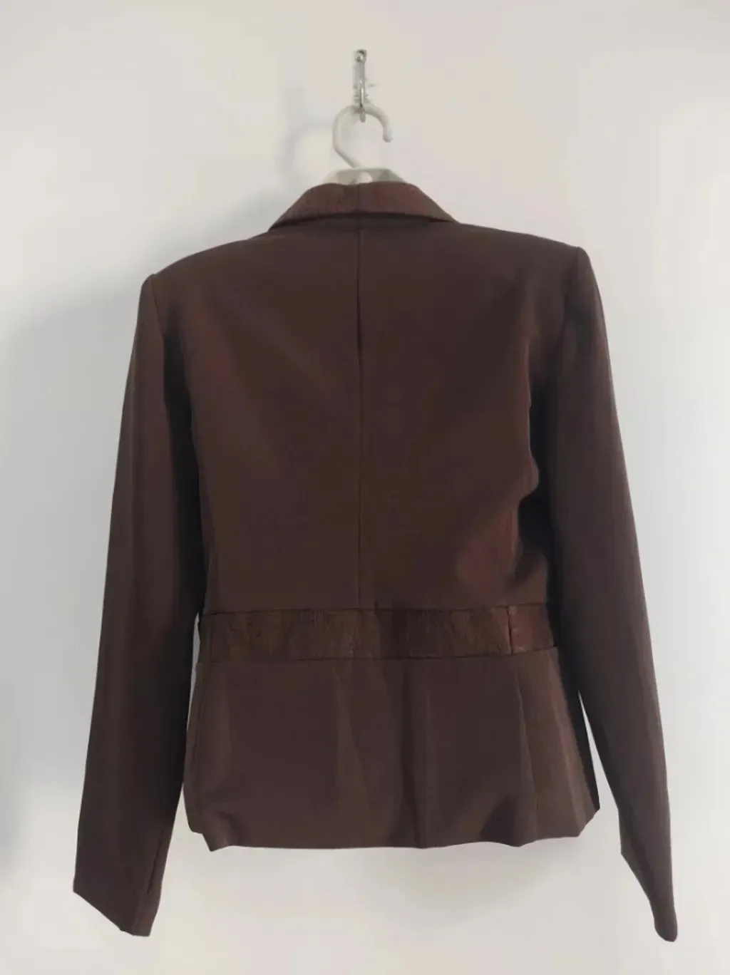 Conjunto Blazer e Calça de Alfaiataria Marrom - Tam. 44