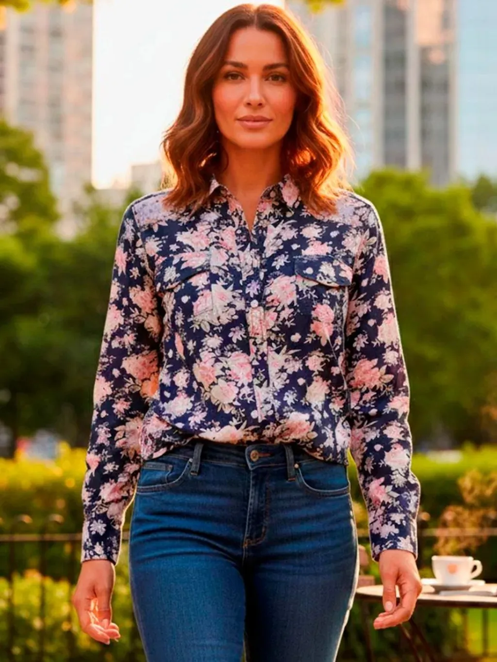 Camisa Floral - Tam. M
