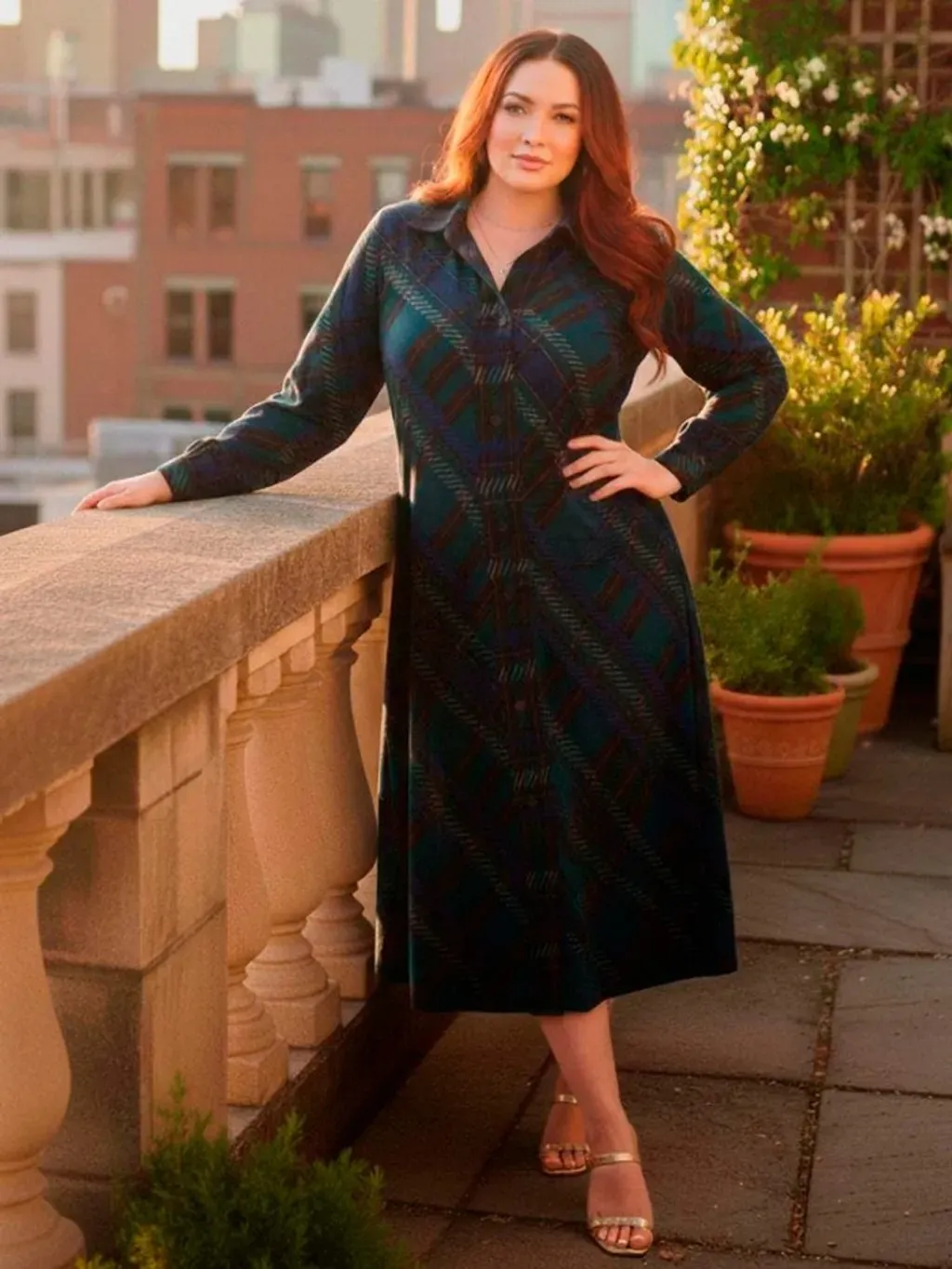 Vestido Chemise Midi - Vintage CGC - Tam. G