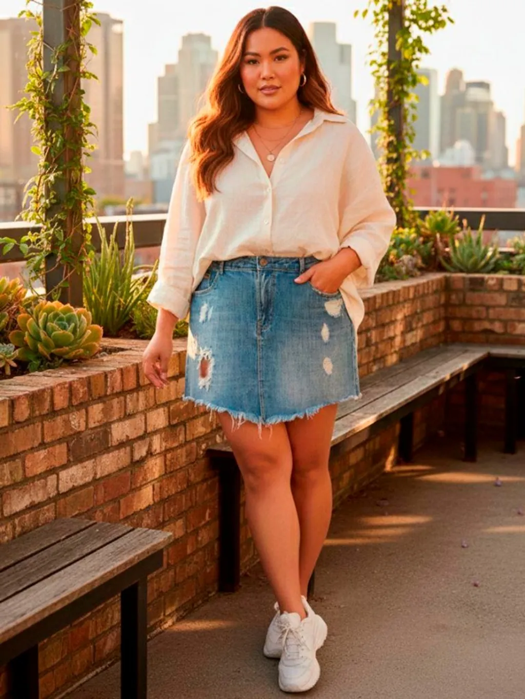 Saia Jeans Destroyed - Tam. 44